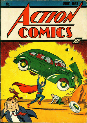 1938 - Action Comics #1 - Click for Bigger Image in a New Page