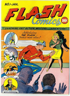 1940 - Flash Comics #1 - Click
for Bigger Image in a New Page