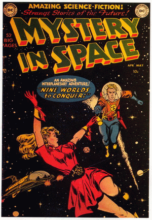 1951 - Mystery in Space #1 - Click
for Bigger Image in a New Page