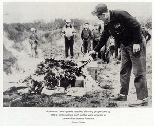 1954 Nebraska Comic Book Burning - Click
for Bigger Image in a New Page